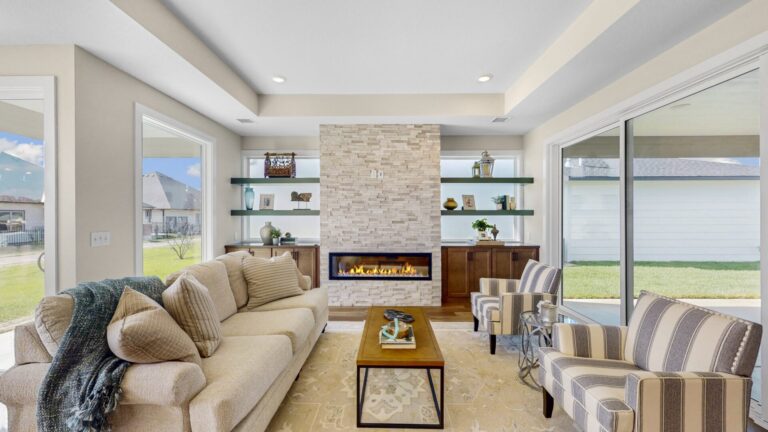 A unique living room from Paul Gray Homes
