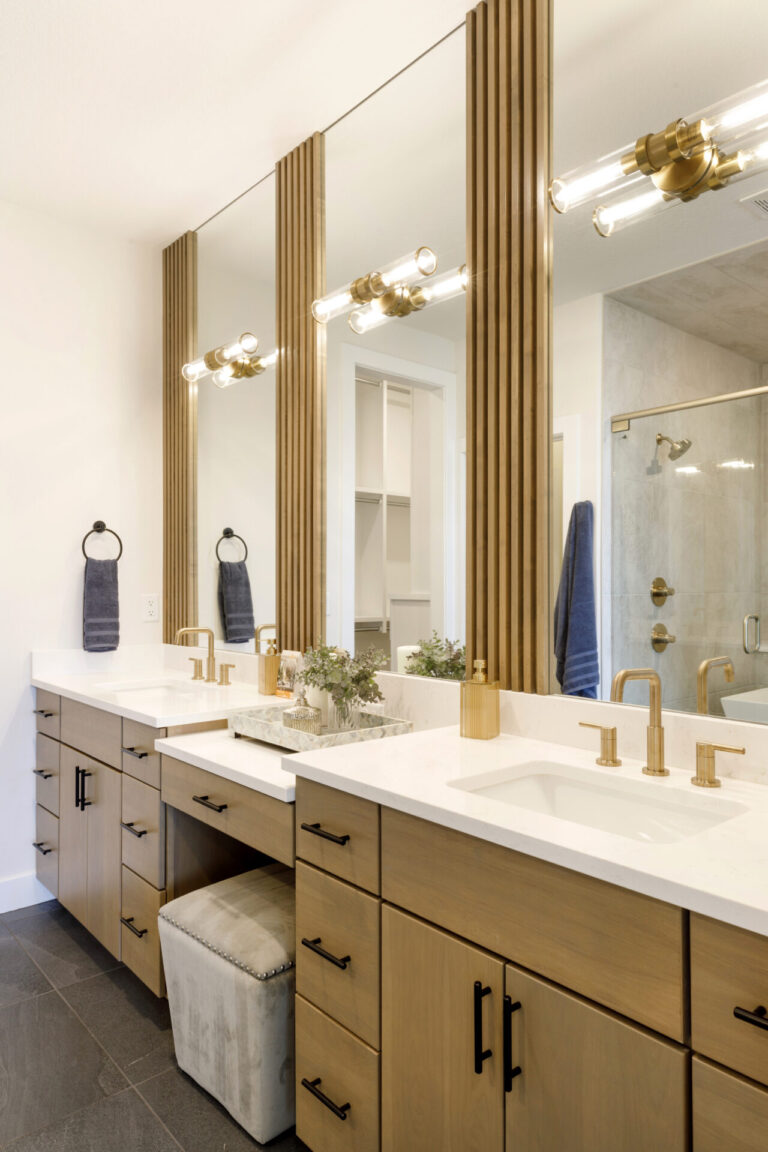 The luxurious master bathroom in a PGH home