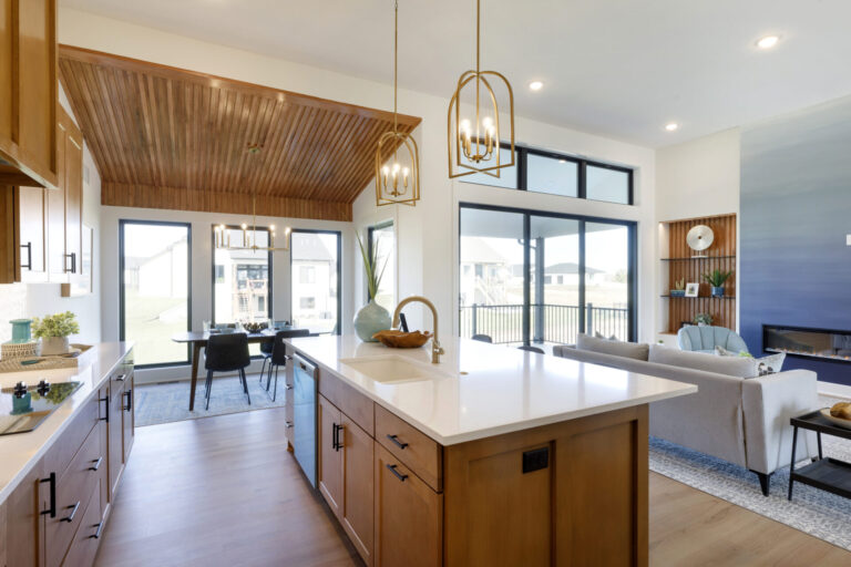 The great room in a Socora home plan