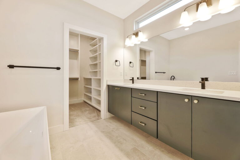 The master bathroom in a Seville home