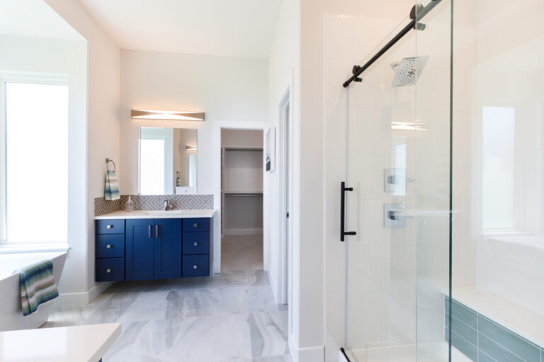 A valencia custom home's master bathroom
